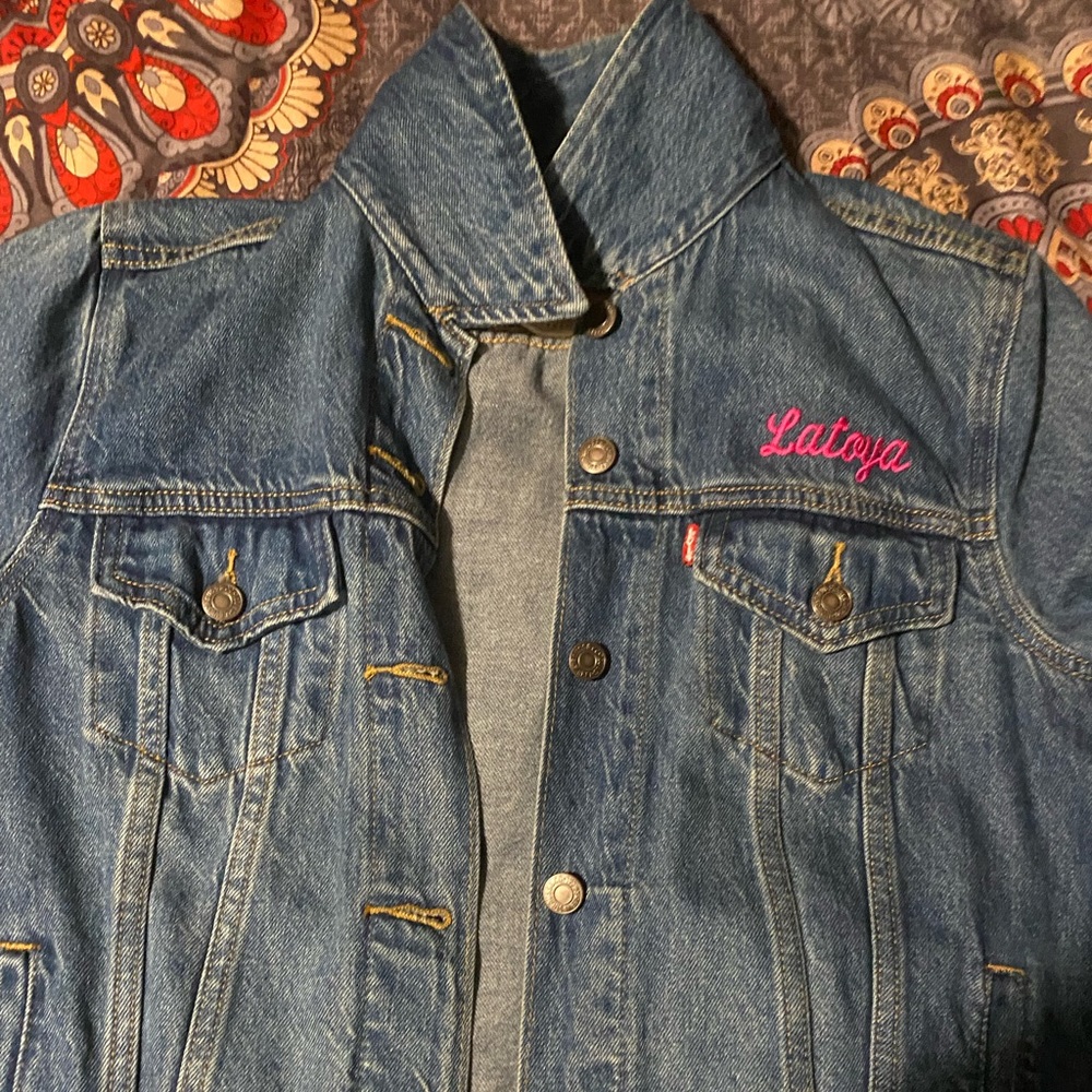 Personalize Levi jacket for a Latoya women's size large